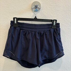Lululemon 4" Hotty Hot Shorts, Navy, Size 8
